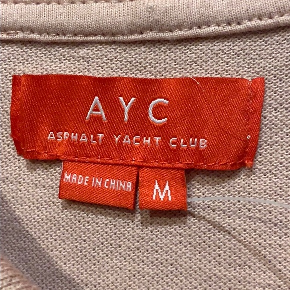 AYC asphalt yacht club polo BNWT X 2 lot sz M L@@K - Picture 4 of 7